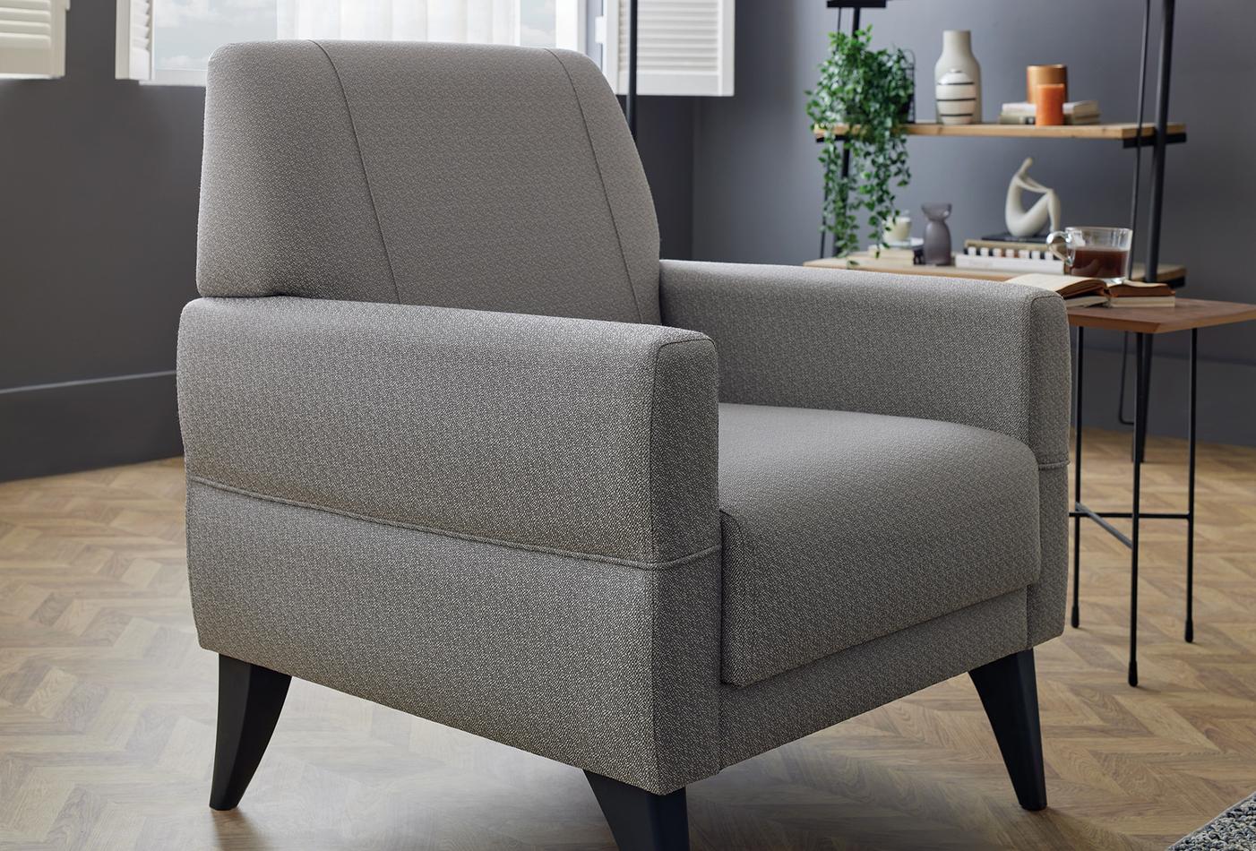Astera Armchair, Linen Texture, 13108 Light Grey - Image 3