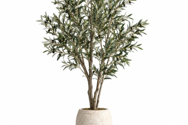 Potted Artificial Olive Tree