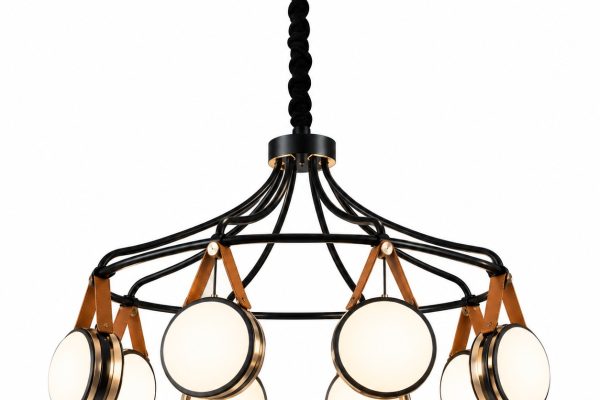 Leather & Lumen Pendant Lamp