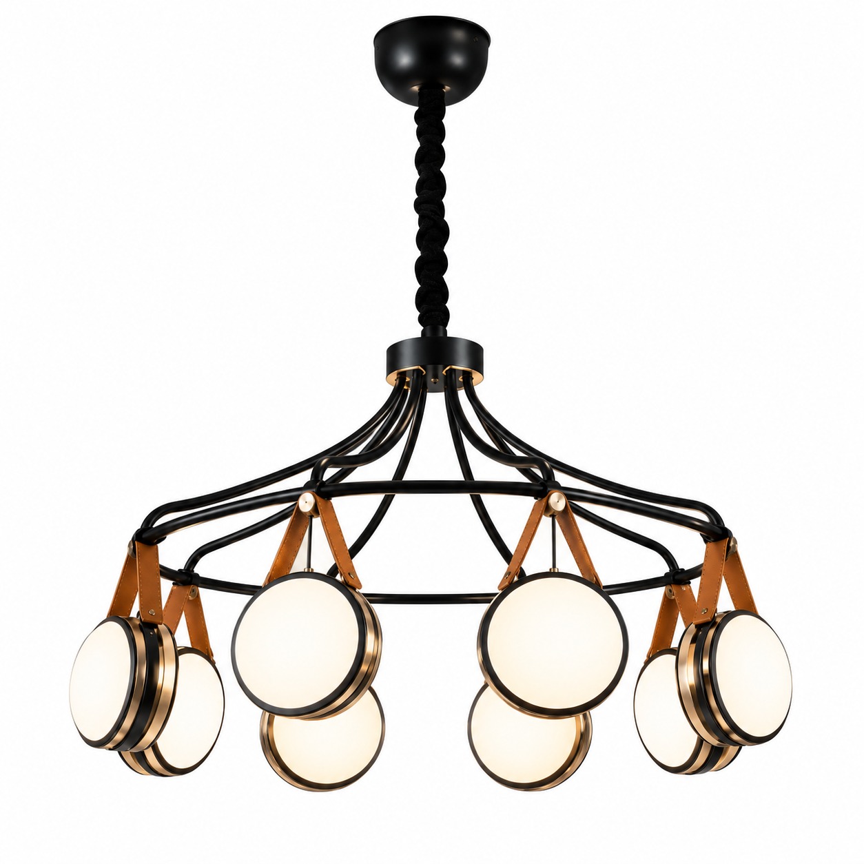 Leather & Lumen Pendant Lamp